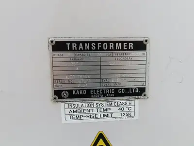 Kako Electric Power Transformer 70KVA HV 380/415/440/480 LV 200/220/240 3P Okuma
