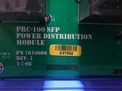 GE Energy PRC-100 SFP Power Distribution Module 7610086 Rev. 1 Used