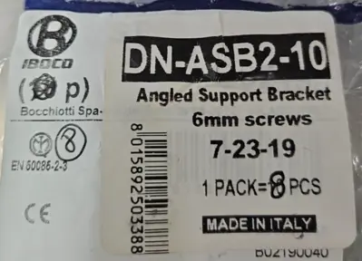 IBOCO DN-ASB2-10 Support Bracket w/ 35mm Rail Screws Lot/8 Loc4C31