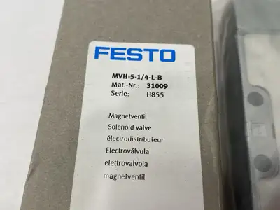 New | in-Stock Festo Solenoid Valve 5/2-way Monostable, 31009 Solenoid Valves Michigan US | Maverick Industrial Sales #1400620