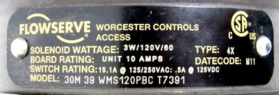 NEW FLOWSERVE 30M-39-WMS120-P-BC-T7391-R6 CONTROL VALVE 30M39WMS120PBCT7391R6