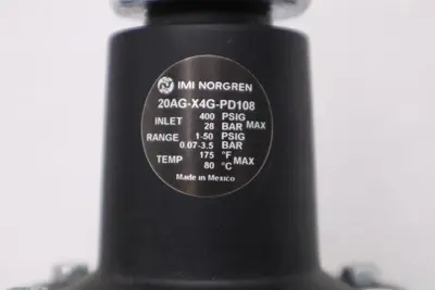 NORGREN 20AG-X4G-PD108 series high flow pressure regulator STOCK H836A