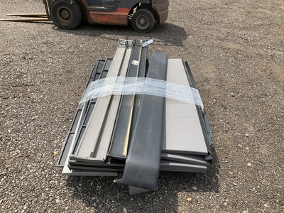 Skid of interior sleeper cab trim panels and cabinet doors for Kenworth Semis, used