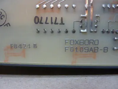 Used FOXBORO F0109AB-B Circuit Boards Michigan US | Ideal Machinery #1261321