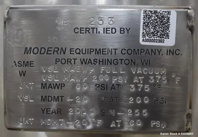 Used PAUL O ABBE RCVD-12 Double Cone - V Rotary Vacuum Dryers Illinois US | Aaron Equipment #85624