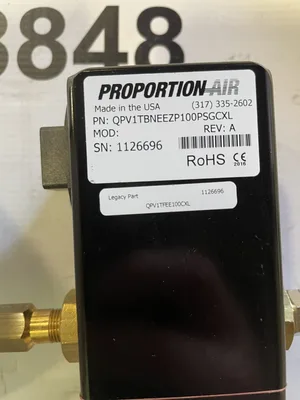 Proportion-Air QPV1TBNEEZP100PSGCXL Proportion Air Pressure Regulator -NIB