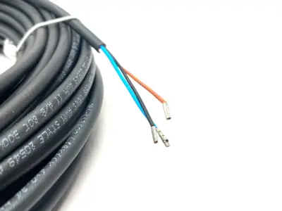 USED BECKHOFF SINGLE ENDED POWER CABLE M8 STRAIGHT 4-PIN 15M LENGTH