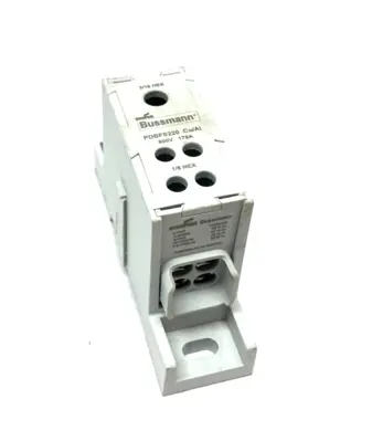 USED COOPER BUSSMANN POWER DISTRIBUTION BLOCK 600V 175A