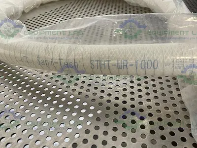 NEW SANI TECH STHT-R-HD-0750 96" SILICONE HOSE W/ 1" SANITARY FITTING