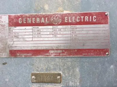 GE 300 HP DC Motor