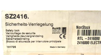 NEW RITTAL SZ2416 SAFETY INTERLOCK 2416000