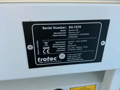 Used 2017 TROTEC SPEEDY 400 Laser Cutters Ohio US | HGR 24 #1332670
