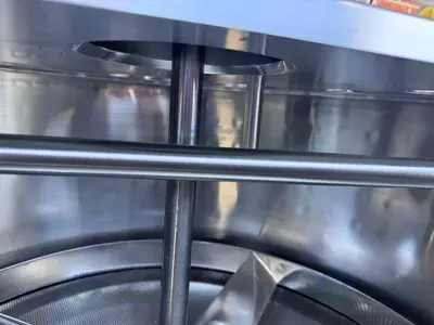 USED ALLEGHENY BRADFORD 174 LITER JACKETED NUTSCHE FILTER / AGITATED DRYER