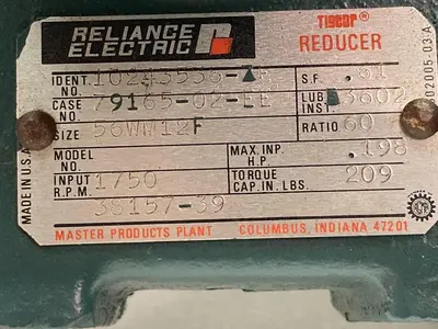 USED RELIANCE ELECTRIC 10243536-7E