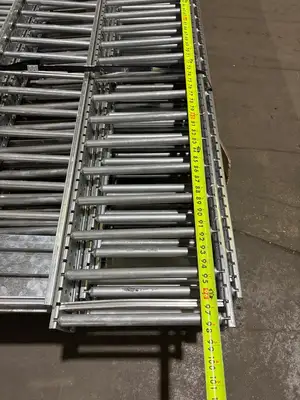 USED MALLARD MANUFACTURING 98"L X 11.5"W GRAVITY FLOW RACKING
