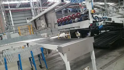 66″ x 115″ Koppers 3 color Rotary Die Cutter with Stacker