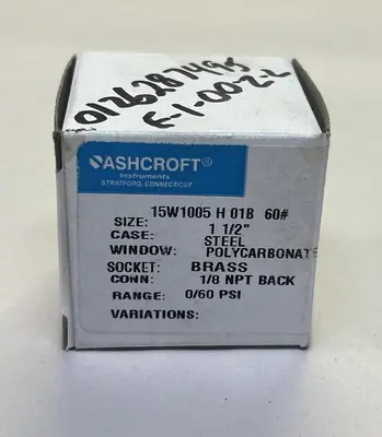 USED ASHCROFT 15W1005H01B60