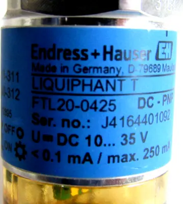 NEW ENDRESS & HAUSER FTL20-0425 LEVEL SWITCH LIQUIPHANT FTL20