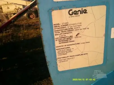 Used 2013 GENIE GTH844 Aerial Work Platforms New York US | Beck Equipment #1506451