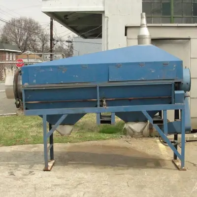 SPC6988  Screener and Sifter 14" dia x 108" l trommel screener Stainless Steel Contact Parts