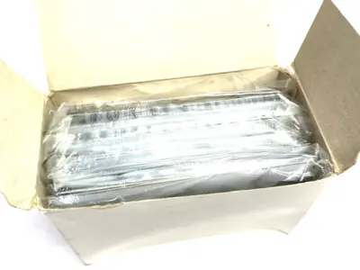USED HUBBELL METALLIC PLATE, 1-GANG GFCI STAINLESS STEEL PKG OF 10