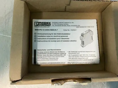 New | in-Stock 2013 PHOENIX CONTACT MINIPS1224DC/48DC/0.7 DIN Rail Power Supplies Ohio US | HGR 24 #1463353