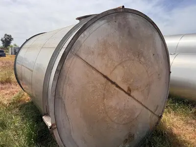 Tank, 4,250 Gallon, Stainless Steel, 8' Dia x 12' H, Valley Foundry, UL Rated, #5991328