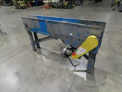 New London Engineering 8"x 6' 6" Plastic Roller Belt Accumulating Conveyor 30FPM