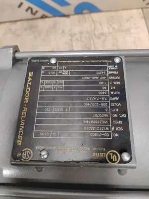 UL CD-71905 ELECTRIC MOTORS | ESS Industrial Equipment Sales (6)