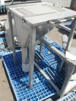 Hopper, 5 CF, S/st, 24" x 24" x 14", 4" Outlet (2) #S741221