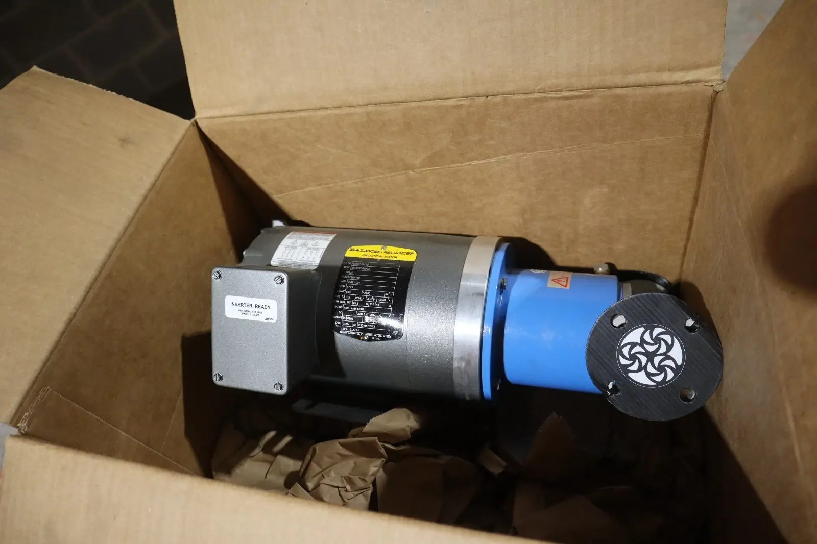 Baldor CNM3538/35 Industrial  Motor .5 HP 230/460 V 1770 RPM 3 PH - STOCK SGF66