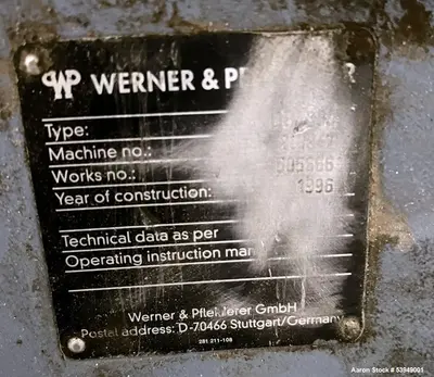USED WERNER & PFLEIDERER ZSK 160