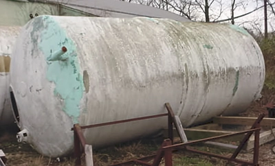 USED OWENS CORNING FIBERGLASS TANK 5600 GALLON TANK
