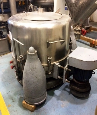 RINA 100F-600 24 x 14" perforate basket centrifuge, 316SS.