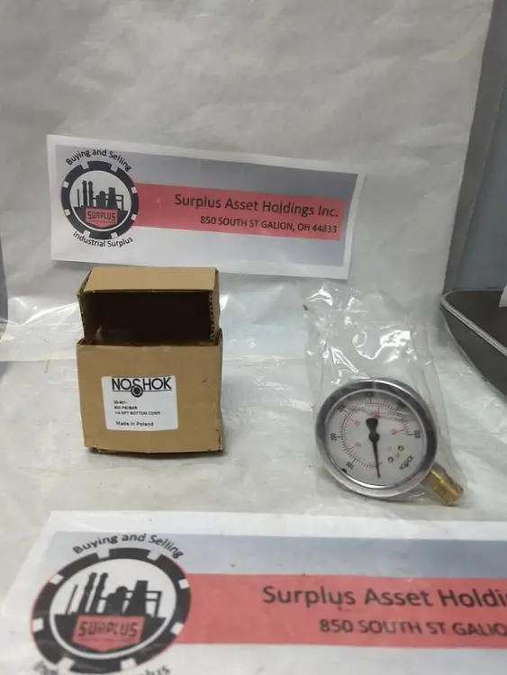 New | in-Stock NOSHOK 25-901-600 Universal Pressure Meters Ohio US | Surplus Asset Holdings #1247063