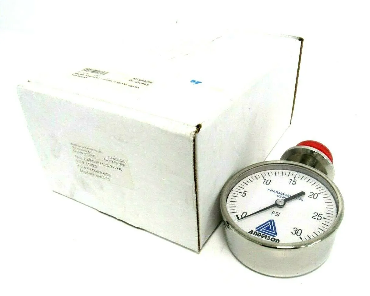 NEW ANDERSON EM066011237011A PRESSURE GAUGE 0-30 PSI