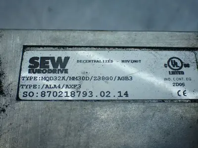 USED SEW EURODRIVE MQD32A/MM30D/Z38G0/AGB3