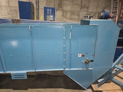 22' Long x 25" Wide Bunting Incline Conveyor with Metal Separator