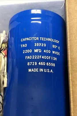 Used CAPACITOR TECHNOLOGY FA0222F400FI1H Miscellaneous Equipment (Electrical & Power) | Surplus Asset Holdings #1200092