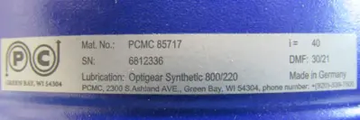 NEW WITTENSTEIN SPK180-MF3-40-051-C GEAR REDUCER 40:1 PCMC85717 SPK180MF340051C