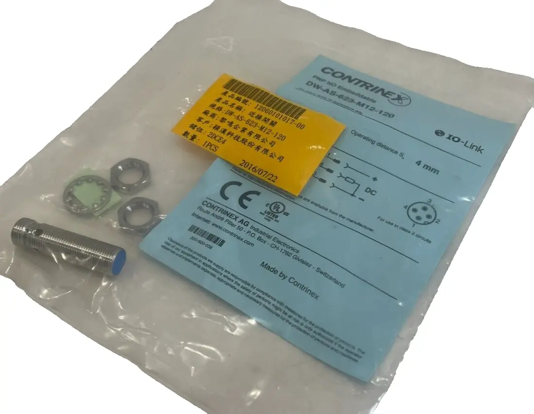 NEW CONTRINEX DW-AS-623-M12-120 INDUCTIVE SENSOR DWAS623M12120