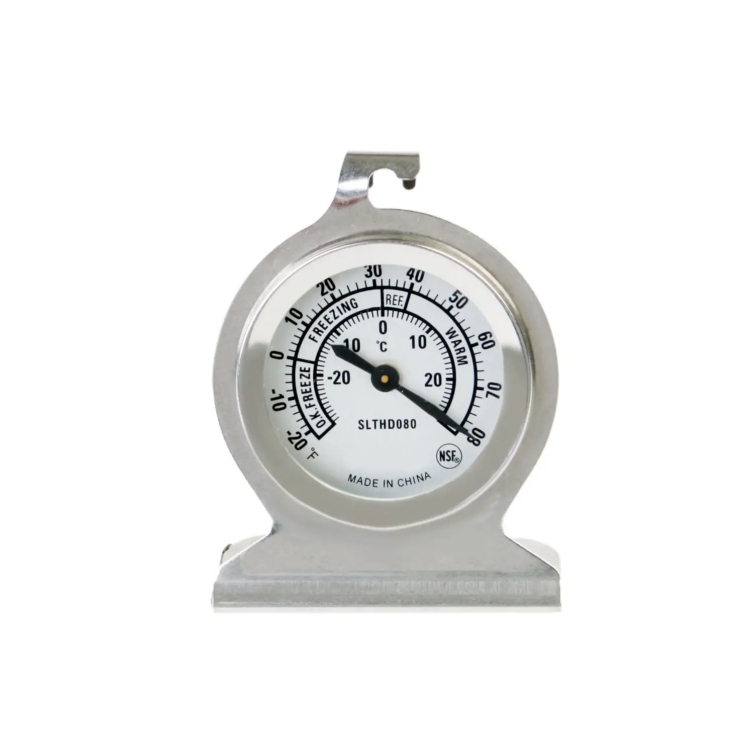 Thunder Group SLTHD080 Dial Type Refrigerator/Freezer Thermometer w/ -20° to 80°F Temperature Range - 12, (each)