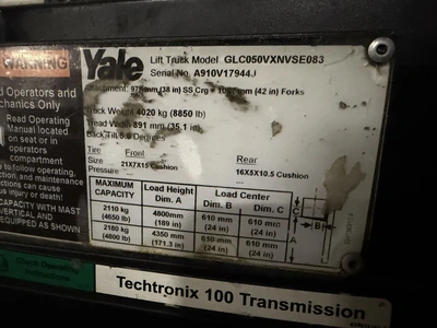 Used YALE GLC050VXNVSE083 Misc Forklifts New Jersey US | Miedema Asset Management Group #1421885