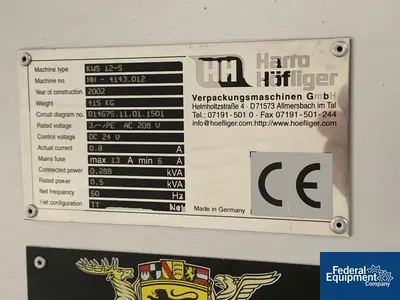 USED Harro Hofliger Harro Hofliger Capsule Checkweigher, Type KWS 12-S