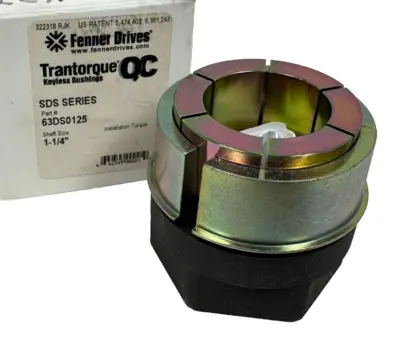LOT OF 2 NEW FENNER DRIVES 63DS0125 TRANTORQUE BUSHING 1-1/4" SDS