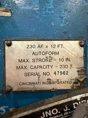 USED CINCINNATI 230 AF