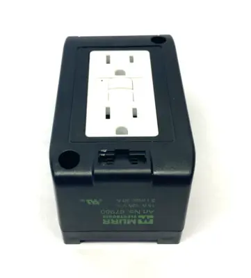 USED MURRELEKTRONIK DUPLEX POWER SOCKET NEMA (GFCI) FOR DIN RAIL