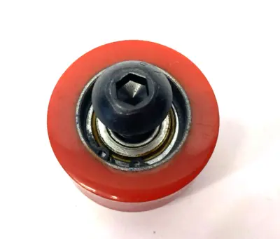 New | in-Stock None Abrasion-Resistant Threaded-Stud Idler Roller, 80A Red Hard Durom Construction Equipment Parts Michigan US | Maverick Industrial Sales #1396756