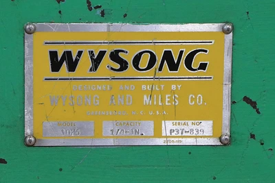 USED 1983 Wysong 1025