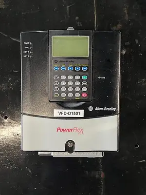 🔴 Heading to Auction May 27 - Used Five Allen Bradley Power Flex70 Variable Frequency Drives (480 Volt)
